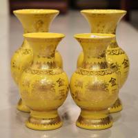 ราคา แจกันกระเบื้องเซรามิคเกรดA ลายกระถางทองเจียไช้จินเป่า หนาไม่บาง มีน้ำหนัก มีให้เลือก 3 สี ขนาด 6 8 นิ้ว (15981986996)