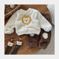 ราคา ชุดนอน Pakaian Rumahan เด็กผ้ากำมะหยี่เนื้อหนาฤดูใบไม้ร่วงและฤดูหนาวชุดนอนสองชิ้นสำหรับฤดูหนาวไอพี (23035038737)