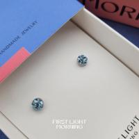ราคา First Light Morning Crystal Ball Earrings ต่างหู Swarovski Elements ต่างหูแป้นเสียบ (22335514467)