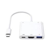 ราคา อะแดปเตอร์ฮับ USB Type C เป็น VGA HDMI USB 3 0 4in1 Type C TO HDMI PD USB USB C HUB สําหรับ Macbook Air Pro iPad Samsung (18502765266)