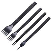ราคา BGOP 1 2 4 6 Diamond Stitching Chisel Hole Punches Tool Leather Hole Punch Leather Chisel Set 4 Pcs (22235235117)