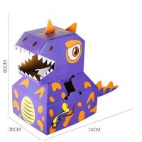 ราคา ชุดของเล่นลังกระดาษ ลังกระดาษ DIY ลายไดโนเสาร์ ลายรถ (21446048399)