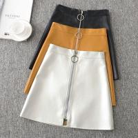 ราคา COD ﺴ imoq55 store FREE RM50 VOUCHER MLQ Women Fashion Leather Skirt Lady Black Hip Skirt High Waist A Line Mini Skirts Short Skirt (19741340797)