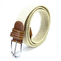 ราคา Chinatown Leather เข็มขัดยางยืดผ้า หัวเข็ม หุ้มหนังหนัง 1 5 นิ้ว (350343787)