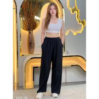 ราคา กางเกงขายาวเอวสูง เอวยางยืด ขายาว ผ้าฮานาโกะ กางเกงขายาวผญ กางเกงขาตรง เอวจั้ม มีกระเป๋า 2 ข้าง K9247 (23011807763)