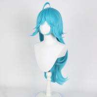 ราคา วิกผมสีฟ้า วิกผมยาว คอสเพลย์ cosplay Honor of Kings Doria Blue wig วิก (22962620555)
