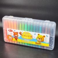 ราคา สีเมจิก12 18 24 36 สี ปากา หัวพู่กัน สีเมจิก แบบพกพา มาร์กเกอร์ (21510578106)