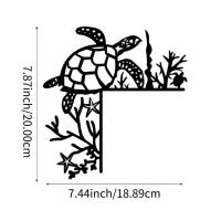 ราคา 1pc Turtle Ocean Decoration Wall Sticker Door Corner Decoration Door Frame Corner Decoration Art Wall Decor Metal Wall Hanging (22050550852)