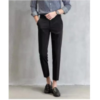 ราคา YS Fashion Casual Slacks Cropped Pants X201 slim fit trousers กางเกงสแล็คชาย สามสี สีดำ สีเทา กากี size 28 34 (12407075384)