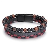 ราคา สร้อยข้อมือมุกธรรมชาติสําหรับผู้ชายถักด้วยมือ สร้อยข้อมือหินเสือหนังสร้อยข้อมือพลัง (22718819122)