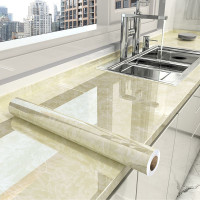 ราคา 60 100 300 500cm วอลเปเปอร์ผนัง วอลเปเปอร์ลายหินอ่อนวอลเปเปอร์ลายหินอ่อน มีกาวในตัว แบบกันน้ำ กันน้ำมัน wallpaper pvc สติ๊กเกอร์ติดโต๊ะ (22919360921)