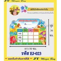 ราคา สถิตินักเรียนประจำวัน สถิตินักเรียน ป้ายแสดง ขนาด 50 36 cm บอร์ดลบได้ ฟรี ไวท์บอร์ด 1 ด้าม (8181070185)