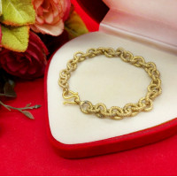 ราคา สร้อยข้อมืองานดิบทองเหลืองลายโซ่ฝรั่ง ความยาว 7 นิ้ว ทองเหลืองโบราณ งานดิบไม่ได้ชุบ ใส่ได้ทุกโอกาส พร้อมส่ง (22732526298)