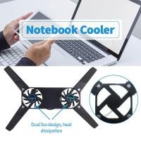 ราคา พัดลมโน๊ตบุ๊ค พัดลมระบายความร้อนสำหรับโน๊ตบุ๊คNotebook Cooling Padแท่นวางโน้ตบุ้ค2Fansพัดลมโน๊ตบุ๊ค2ใบพัดB23 (23033315633)