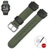 ราคา 18มม AE 1200WH นาฬิกา Casio SGW 300 AQ S810W F91W สร้อยข้อมือผ้าใบนูนสำหรับผู้ชายแถบนาฬิกาข้อมือสปอร์ตผู้หญิงสีดำสีเขียวทหารสีน้ำตาล (22618384234)