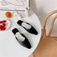 ราคา รองเท้าคัชชู เปิดส้น หัวตัดมน นิ่มๆสวมใส่สบาย เหมาะกับสาวทุกเพศ ทุกวัย (18098241542)