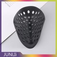 ราคา JUNLIi หน้ากากมินิคอสเพลย์ props ซิลิกาสีดำ แดง ขาวฮาโลวีนครึ่งหน้าเปลือกหน้ากากปาก (22946056882)