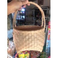 ราคา ตะกร้าหมากกลมจิ๋ว ตะกร้าสานพลาสติก งานฝีมือ ปากตะกร้ากว้าง 20 CM (20546781892)