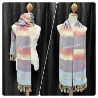 ราคา ผ้าพันคอ ผ้าคลุมไหล่ ผ้าลายช้าง ลายไทย สีพาสเทล (21404990454)