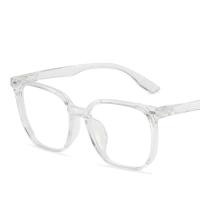 ราคา GENTLE MOSCOT กรอบสี่เหลี่ยมใสป้องกันแสงสีฟ้าแว่นตาแฟชั่นสบายๆแว่นตากรอบใหญ่ (21622538573)