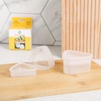 ราคา SuperHome แม่พิมพ์ข้าวปั้นซูชิ 1 กล่องมี 2 Size พลาสติก สามเหลี่ยม ข้าวปั้น G 0007 (22810663393)