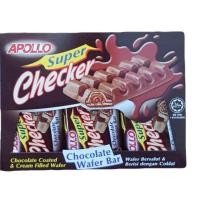 ราคา Apollo checker เวเฟอร์เคลือบช็อกโกแลต 1 กล่อง บรรจุ 24 ชิ้น (23028497753)