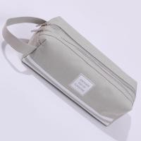 ราคา กระเป๋าดินสอ 2 ซิป กระเป๋าใส่ดินสอมีหูหิ้วถือง่าย กระเป๋าดินสอขนาดใหญ่ เก็บดินสอ ปากกา เครื่องเขียน (17796576367)