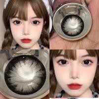 ราคา บิ๊กอายสีดำ ขนาดตาโต Bigeyes black สายตาปกติ สายตาสั้น กรองแสง uv บิ๊กอาย คอนแทคเลนส์ Bigeye (17447759753)