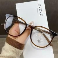 ราคา แว่นตากันป้องกันแสงสีฟ้าสำหรับผู้ชายสีน้ำตาลกรอบแว่นตาผู้หญิงใส่คอมพิวเตอร์ทรงสี่เหลี่ยมทรงวงรีขนาดใหญ่แนววินเทจแว่นตาแบบปิดกั้นสีน้ำตาล (22182296383)