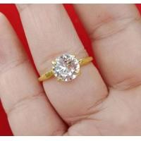 ราคา แหวน ก้านหนามเตยติดหัวพลอยใสๆ ตัวแหวนทำจากทองเหลืองแท้ ไม่ชุบสี วงละ 68 บาท (21921896739)