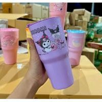 ราคา แก้วน้ำ ลายการ์ตูน SANRIO ขนาด 750 Ml แบบ พลาสติก Food grade ขนาด 9 2 10 19 ซม (22683809259)