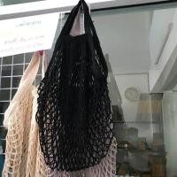 ราคา ถุงผ้าตาข่าย ถุงตาข่ายรักษ์โลก หูหิ้วสั้น หูหิ้วยาว กระเป๋าไปทะเล ถุงตาข่าย (11750872322)