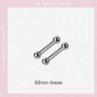 ราคา ขายแฟลช ต่างหูเม็ดเล็กแบบเรียบง่าย2ชิ้นสำหรับผู้หญิงต่างหูแบบสกรูเจาะหูเครื่องประดับแบบไม่ก่อให้เกิดอาการแพ้ (22682873204)