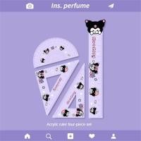 ราคา Sanrio ชุดไม้บรรทัดอคริลิคชุดไม้บรรทัด Hello Kitty ของฉันชุดไม้บรรทัดวัดขนาด15ซม ไม้บรรทัดสามเหลี่ยมวัดโปรแทรคเตอร์ชุดเครื่องเขียนการ์ตูนนักเรียน (22942555617)
