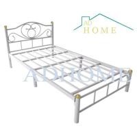 ราคา ADHOME โปรโมฃั่น ส่งฟรีทั่วไทย เตียงเหล็กคุณภาพ ขนาด 3 5 ฟุต ขา 2 นิ้ว รุ่น Lotus สีขาว (355592754)