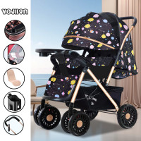 ราคา Beige รถเข็นเด็ก รถเข็นเด็กพับได้ รถเข็นเด็กทารก ล้อมีเบรค พกพาสะดวก ที่นั่งขนาดใหญ่ สายรัดแบบ 5 จุด เหมาะสำหรับเด็ก 3 เดือน 3 ปี (22864795323)