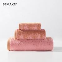 ราคา SEMAXE 100 Cotton Towel SetCouple Models Towel Bathroom Soft Super Absorbent Bath TowelsHand TowelFace Towel (20012703649)