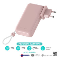 ราคา Power Bank universal adapter ALPHA X ALPC10 26PD ALPC20 10PD พาวเวอร์แบงค์ 10000 20000 mah fast charge 20w pd มีไฟแสดงสถานะ พร้อมสายในตัว (21728883058)