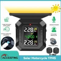 ราคา Solar Motorcycle Tire Pressure Sensors TPMS Tire Pressure Monitoring System External Tire Sensor for Moto (22881239781)