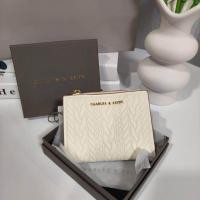 ราคา กระเป๋าสตางค์ CK ใบสั้น หนังนุ่ม ขนาด 4 5 งานแท้Outlet (21355526234)