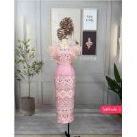 ราคา ชุดเดรสกระโปรง เดรสพิมพ์ลายไทย เดรสใส่ทำงาน เดรสลายไทย เดรสผ้าทอ เดรสพิมพ์ลายไทย เดรสทรงเอ เดรสลูกไม้ เดรสผ้าอัดกาว (19453823601)
