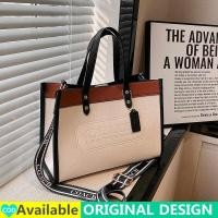 ราคา กระเป๋าถือ COACH ของแท้ใหม่2024ชิ้นกระเป๋ากระเป๋าโท้ทหนัง PU ของผู้หญิงกระเป๋าสะพายไหล่คาดลำตัวคลาสสิก MODE Korea กระเป๋าสะพายความจุขนาดใหญ่สำหรับนักเรียนกระเป๋ามีที่จับกระเป๋าใส่เหรียญช้อปปิ้งเครื่อง