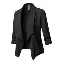 ราคา เสื้อคลุมสีเดียวที่มีคลุมไหล่แบบยาวช่วยเข้ารูป ไม่ว่าจะไปทำงานหรือเดินเล่นก็เหมาะสม (22322976507)