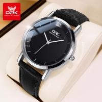 ราคา 100 ของแท้ OPK นาฬิกา ผู้ชาย กัน น้ำ ของแท้ ใหม่ แฟชั่น ธุรกิจ เรียบง่าย สายหนังแท้ นาฬิกาควอตซ์ ประกัน 1 ปี (23022127939)