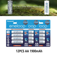 ราคา Pack 4 ก้อน Eneloop AA 1900 mah AAA 800mAh Original Rechargable Battery ถ่านชาร์จ (21442198728)