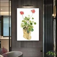 ราคา รูปภาพตกแต่งบ้าน ภาพแจกันดอกไม้ ภาพวาดผ้าใบ เรียบง่าย แต่งห้อง แต่งห้องนอน ภาพติดผนัง (17506160140)