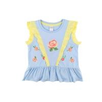 ราคา Chelsee เสื้อยืดคอกลม เด็กผู้หญิง รุ่น 238083 ลายดอกกุหลาบ แขนกุดระบาย ผ้า 100 Cotton อายุ 1 5 10 ปี เสื้อผ้าเด็กโต (22846825915)