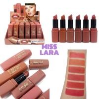 ราคา 24แท่ง Kiss Beauty Vitamin E Matte Color Lipstick ลิปสติกแมทต์ เนียนนุ่ม สีชัด ริมฝีปากเรียบเนียน (22986961107)