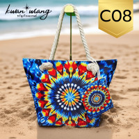 ราคา กระเป๋าลายมัดย้อมดั้งเดิม C08 มีใบเล็กรุ่นใหม่ ไว้ใส่คู่กับ เสื้อมัดย้อม งานฝีมือไทย ส่งออก ขวัญเวียงแบรนด์ (22861540156)