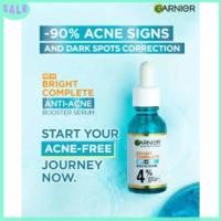 ราคา Garnier Bright Complete Anti Acne 4 Booster Serum Vitamin C Salicylic Acid 30ml Foundation (21812898549)